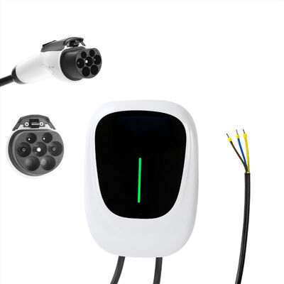 Wallbox 7.4kW Type 2 met APP Control Elektrisch laadstation voor elektrische auto's ondersteunt Bluetooth en WiFi standaardconnectiviteit, Single Phase Charger IEC 62196-2, 32A 6M kabel
